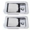 2 Stück Werkzeugkasten Griff Riegel Edelstahl Wasserdicht mit Schlüssel Anhänger Klappe Tür Riegel für Wohnmobil 140 X 108mm