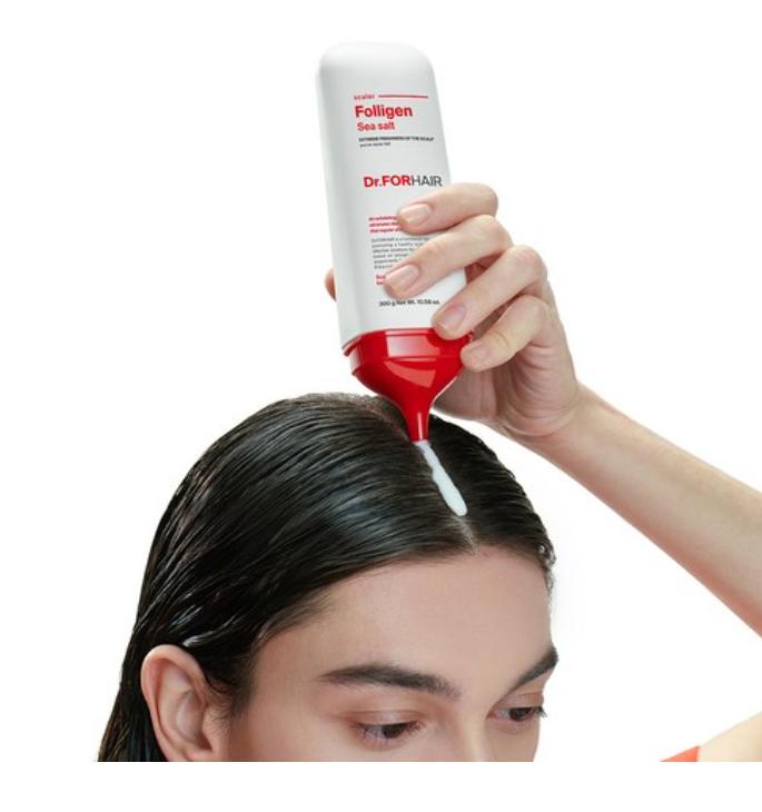 Dr.FORHAIR Polyzene Sea Salt Scalp Scaler for Hair Loss 300g