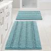 Tappetino per Pavimento in Chenille Monocolore Ispessito Tappeto da Bagno a Pelo Alto-Basso Antiscivolo Assorbente Tappeto per Ingresso Tappeto per Gattonare