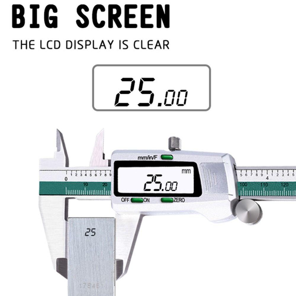 150mm Vernier Caliper LCD Display Digital Caliper Portable Slide Caliper  Measuring Tool
