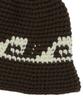 MAHAGRID Swell Handmade Knit Bucket Hat Brown(Mg2Efmab35A)