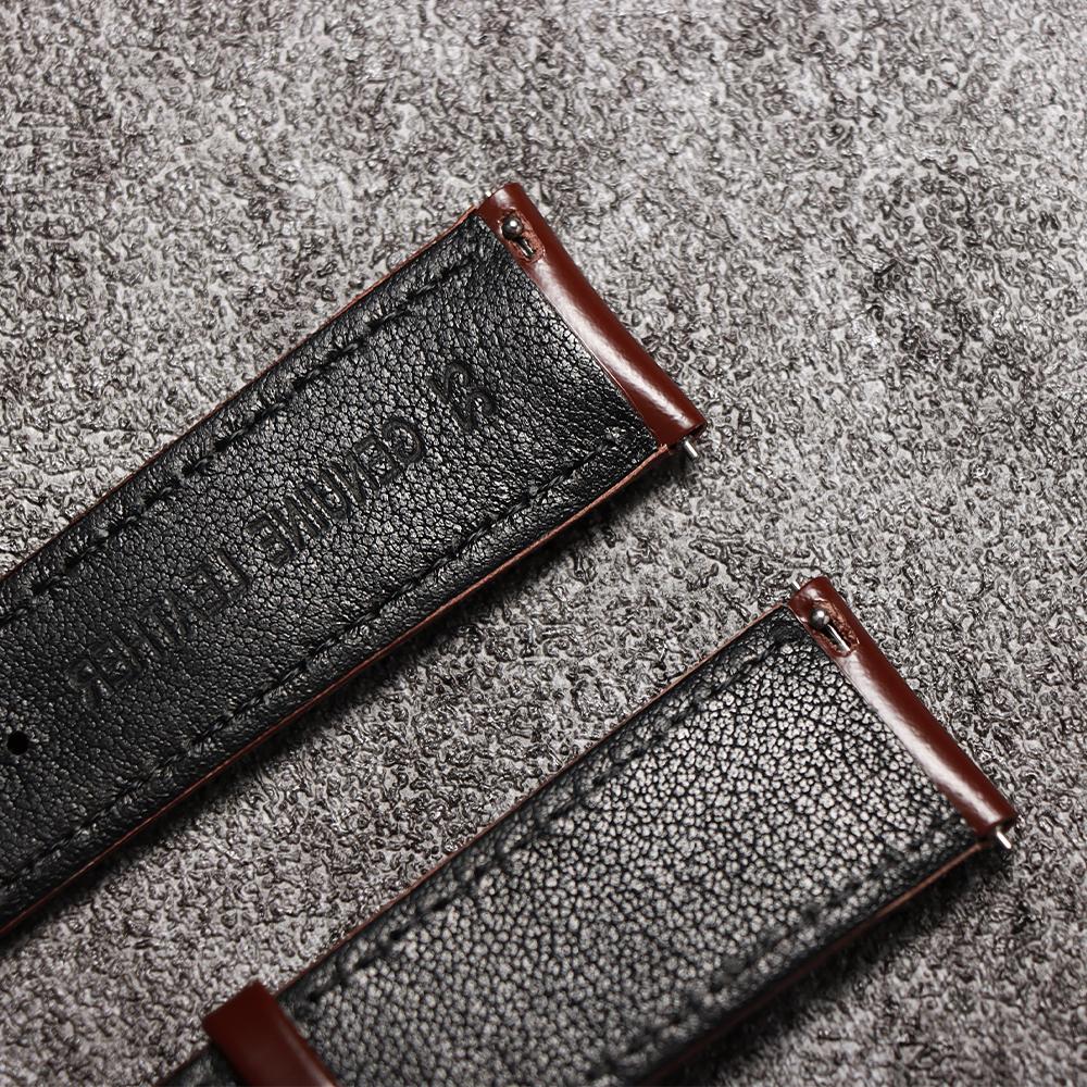 Watchband 20 22mm Vintage Polished Cowhide Quick Release Stitching Watch Strap for Rolex for Omega Bracelet Universal Wristband