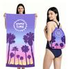 2 in 1 Microfiber Quick Dry Beach Towel Bag Convertible Foldable Printed Bath Towel Backpack