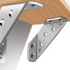 20Pcs Universal Furniture Corner Connectors Stainless Steel Angle Corner Brackets
