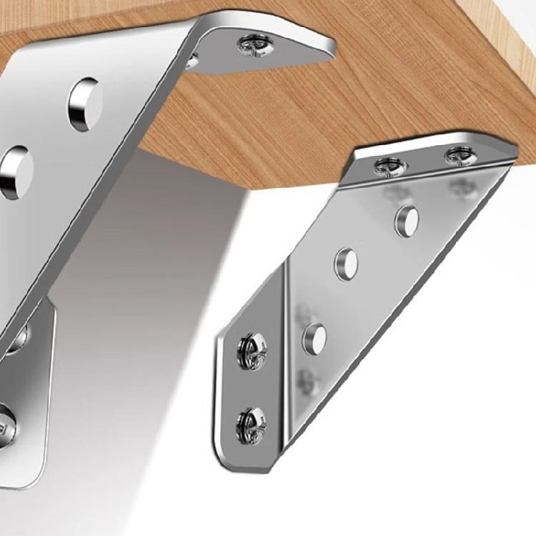 20Pcs Universal Furniture Corner Connectors Stainless Steel Angle Corner Brackets