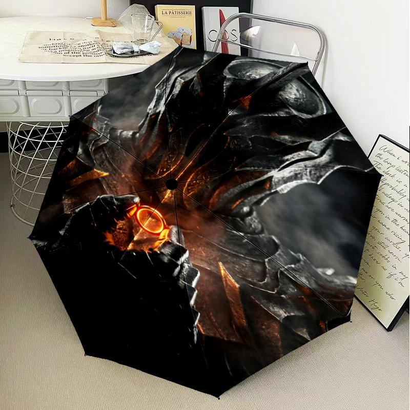 Journey Through Middle-earth Umbrella Folding umbrella, automatic umbrella 8-Frame for Travel, camping Use Gift for Halloween Christmas