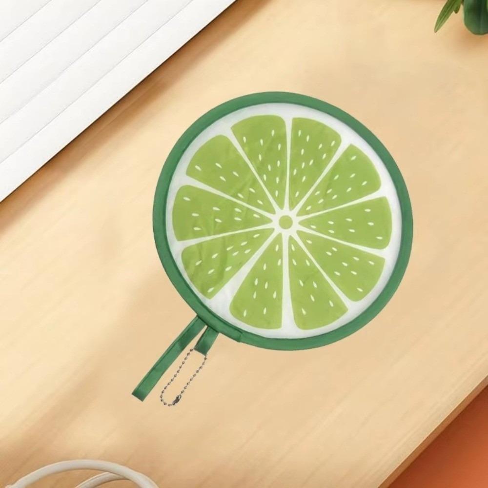Fruit Style Round Foldable Hand Fans Portable Cooling Fans Cute Handheld Folding Fan Summer Events
