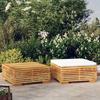 VidaXL Garden Lounge Set 2 Pcs Coffee Table Seat Cushion Garden Furniture Set Outdoor Furniture Patio Terrace 319169