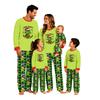Familien passendes Weihnachtsdruck Pyjama-Set, Langarm Oberteil und Hose Loungewear für die Feiertage