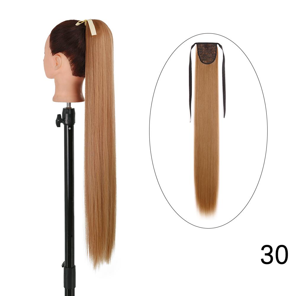 MERISIHAIR Hosszú, egyenes csokornyakkendő lófarok kapcsos hajhosszabbító 55 85 cm természetes fekete barna szintetikus zsurló nőknek