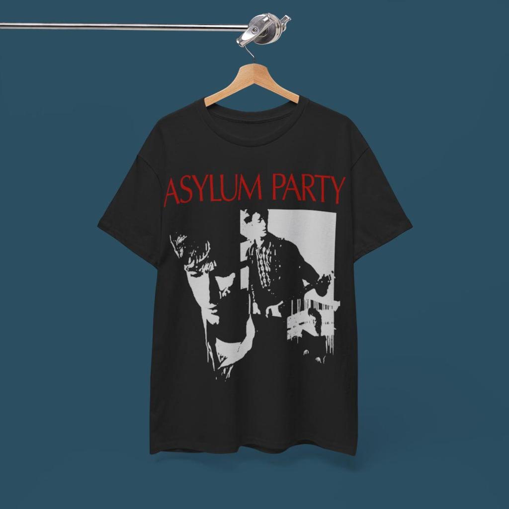Asylum Party Band T Shirt - Goth Post Punk Rock Tee