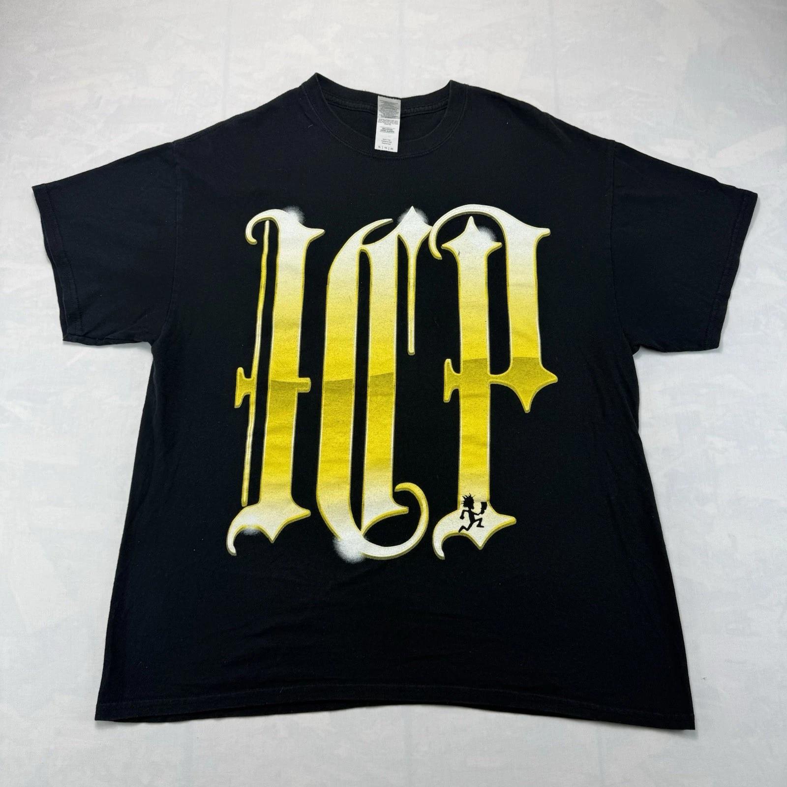 ICP Insane Clown Posse Старый Английский Логотип Топорник Juggalo Футболка XL M