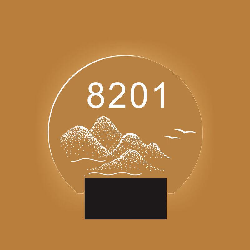 Luminous Rechargeable Acrylic Door Number Sign