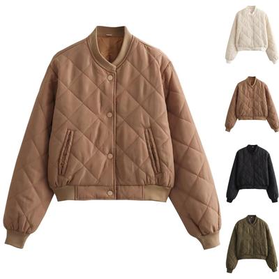 Chaqueta Chaqueta Top Casual de Manga Larga con Cremallera de Moda de Color Sólido para Mujer