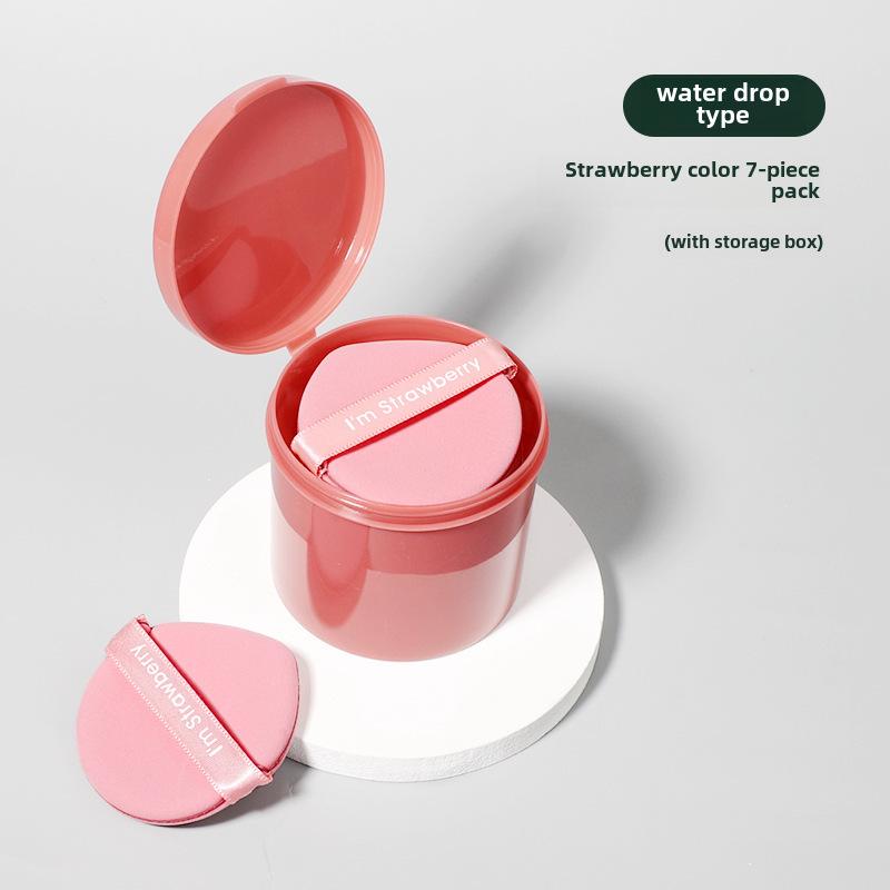 

Професійна губка для макіяжу Beauty Blender Dual-Use Wet Dry Foundation Puff Puff Non-latex Cosmetic Tool Drops 7 Boxes суничний