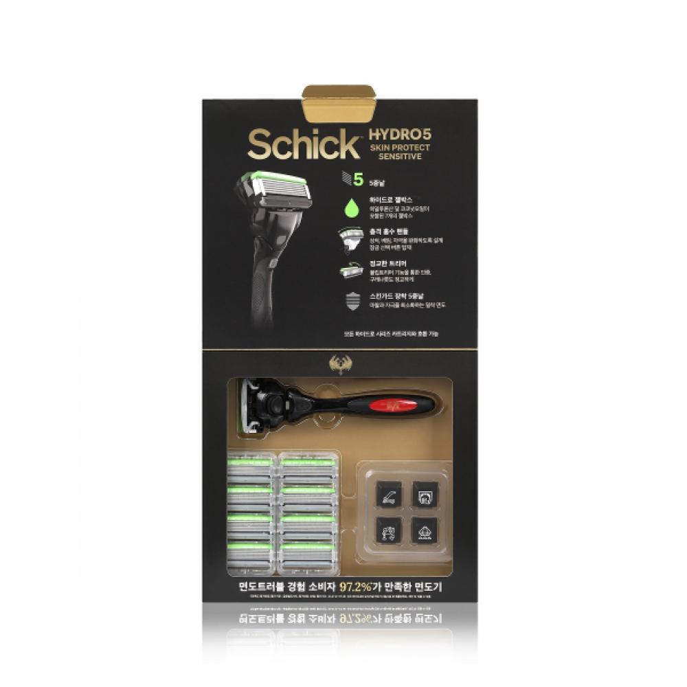 Schick [monster Hunter Stories 3 Edition] Hydro 5 Skin Protect Sensitive Limited Pack  1 Handle+9 Blades  +keyboard Keycaps