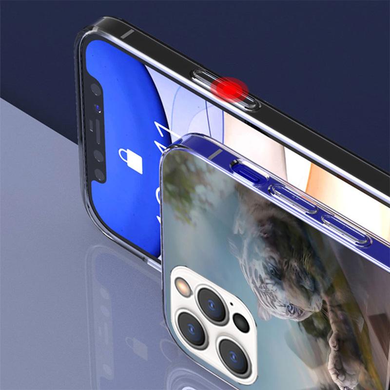 Cool Animal Big Cat Tiger Phone Case For iPhone 17 Air 16 Pro Max 16E 15 + 14 Plus 11 12 13 Mini 7 8 SE Gift Print Cover Fundas
