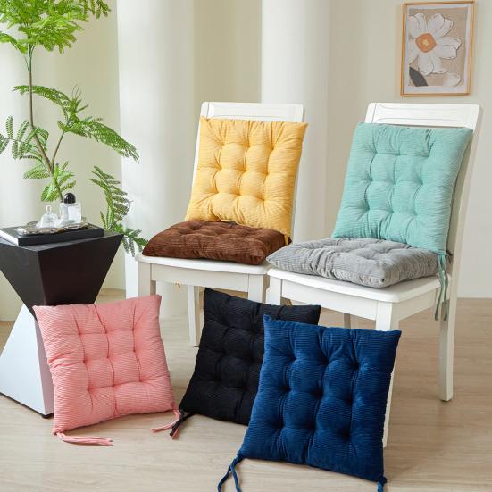 Seat Cushion with Straps Fully Filled Breathable Prevents Deformation Lumbar Support Seat Cushion Pain Relief Seat Pad