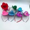 Headdress Cowboy Hat Headband Hair Accessories Headwear Cowgirl Hat Hair Hoop Styling Tools Party Headgear Festival Hairband