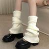 Retro Y2k Spicy Girl Pile Socks Women's Spring and Autumn Solid Color Wool Leg Cover Over Knee JK Leg Protector Long Socks