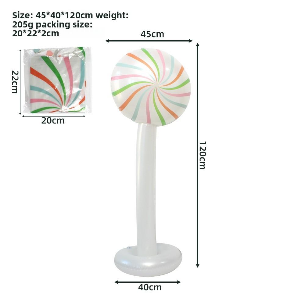 Christmas Inflatable Lollipop Decoration For Holiday Party Festive Decor
