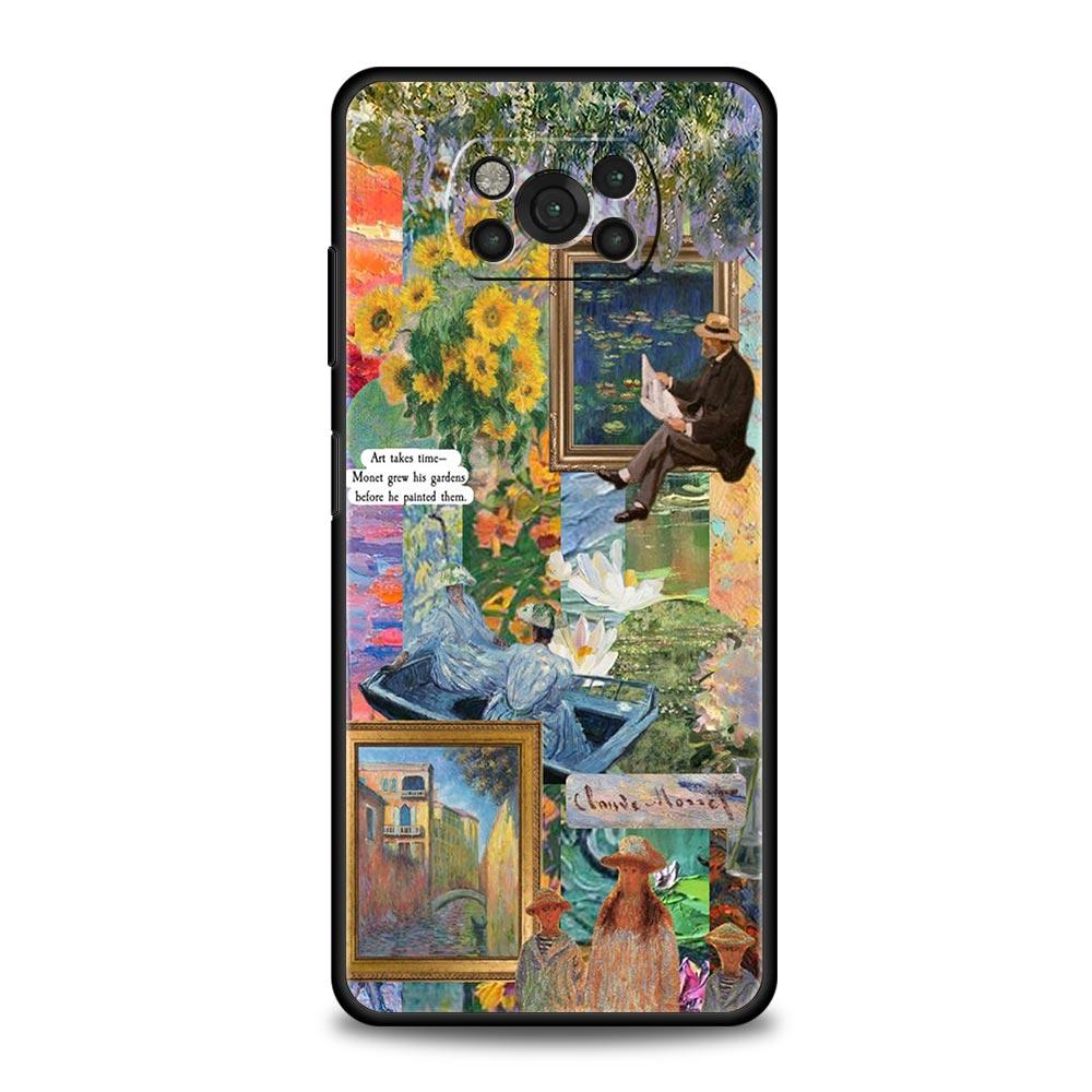 Θήκη Κινητού Τέχνη Van Gogh με Αστροφώτιστο Ουρανό Για Για Xiaomi Poco X6 X5 Pro X4 X3 NFC F5 Pro F4 F3 GT M5 M4 Pro 5G M3 C51 C50 C55 Κάλυμμα