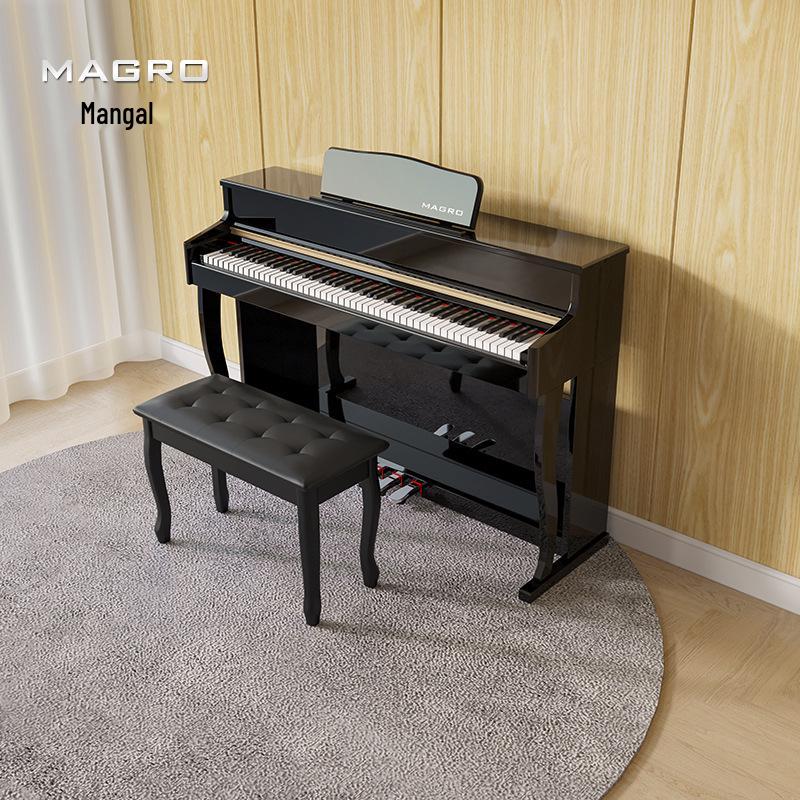 88-Key Upright Weighted Hammer Electric Smart Piano for Professional and Children's Use