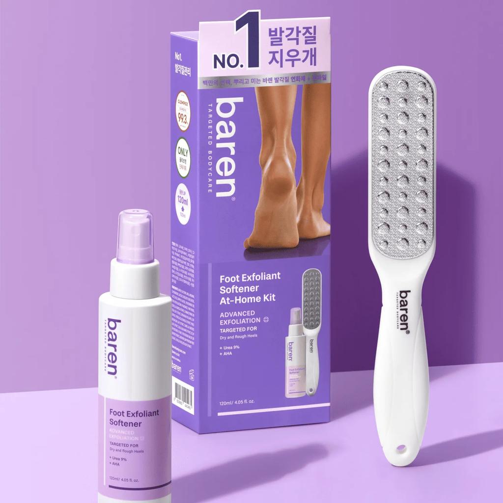 Baren Foot Callus Eraser Home Set (Mist 120ml + Foot File)