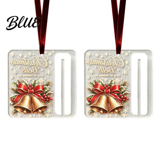 Christmas Tree Decorations Decor with Ornament Acrylic Gift Holder 2Pcs Cash Money Hanging Unique Holiday