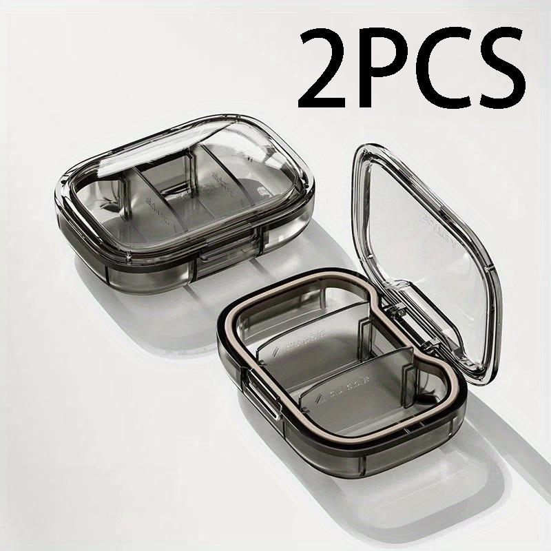 3-Compartment Portable Mini Pill Box - Sealed, High-Quality Daily Pill Organizer for Morning/Noon/Evening, Travel-Friendly