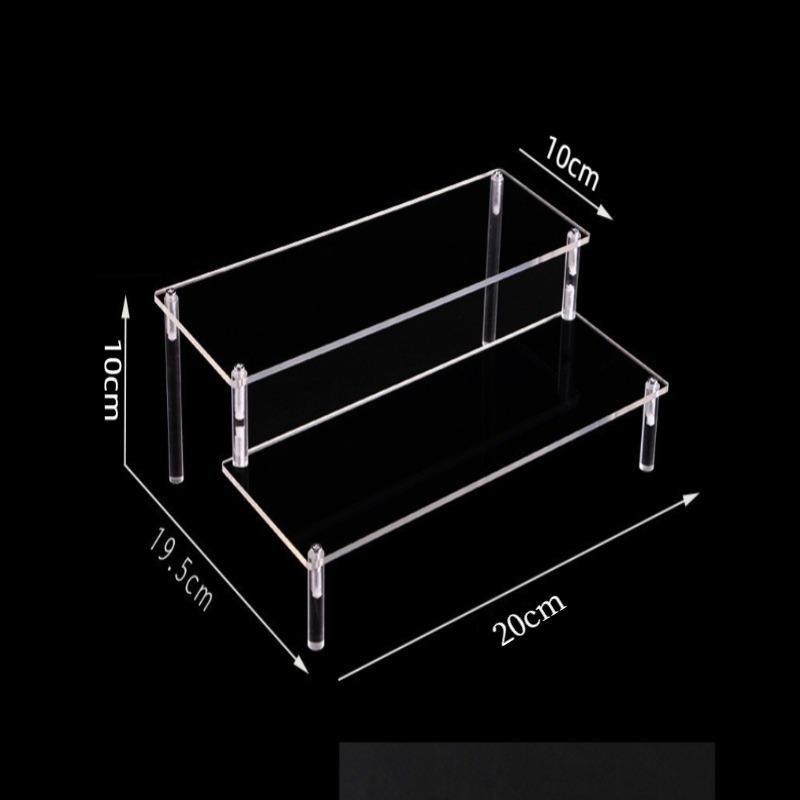 Clear 1-6 Tier Acrylic Display Stand for Funko Figures, Cupcake, Cosmetics, Perfume,Blind Box Display Riser Rack Dessert Shelf
