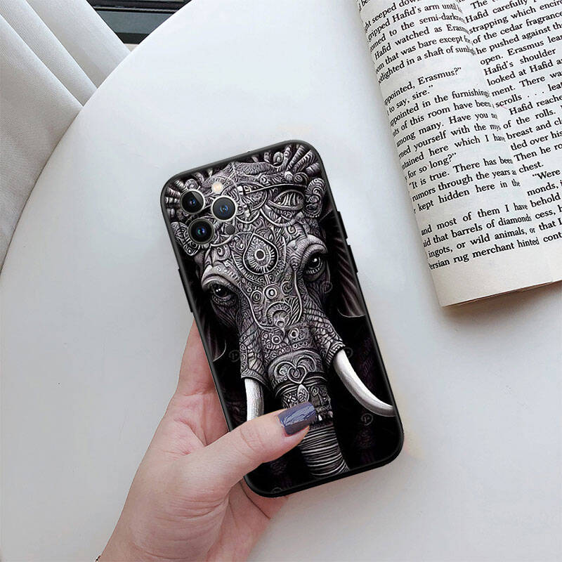 MH8 Animal Elephant Phone Shell Case for iPhone 7 8 11 12 13 14 15 16 17 16E XS Pro Max XR X SE Air