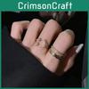 Modischer Verstellbarer Kupfer-Smiley-Gesicht-Ring Für Damen Schrulliger Und Schicker Stil