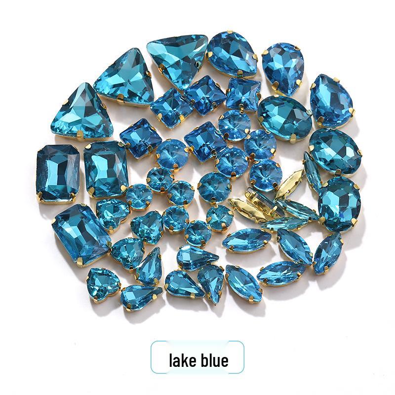 Ručně šité smíšené drápkové křišťálové skleněné kamínky pro svatební šaty a doplňky k náramkům