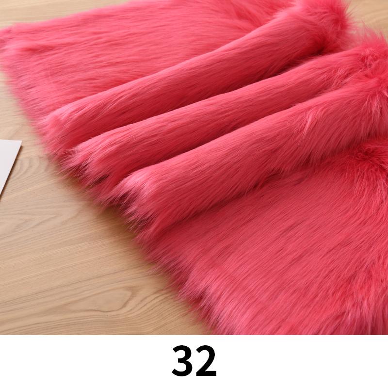 100*170cm Imitation Fox Fur Fabric 5cm Long Artificial Fur Plush Fabric For Diy Carpet Jewelry Phone Counter Cover Photo Props