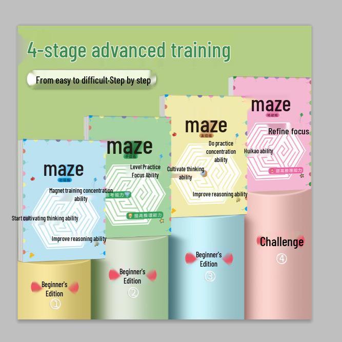 Kids' Maze Challenge: Intelligence Boosting Puzzle Book for Elementary Students
