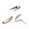 Dental Root Extraction Forceps Straight Curved Atraumatic Minimally Invasive Tool for Residual Root Tip Removal