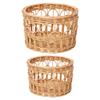 Handwoven Basket Storage Organizer Creative Versatile Lightweight Large Capacity Makeup Organizer for Home Bedroom Decoration