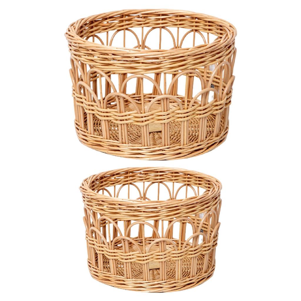 Handwoven Basket Storage Organizer Creative Versatile Lightweight Large Capacity Makeup Organizer for Home Bedroom Decoration