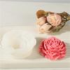 3D Peony Flower Shape Silicone Candle Mould DIY Flower Plaster Handmade Soap Aromatherapy Candle Making Tools