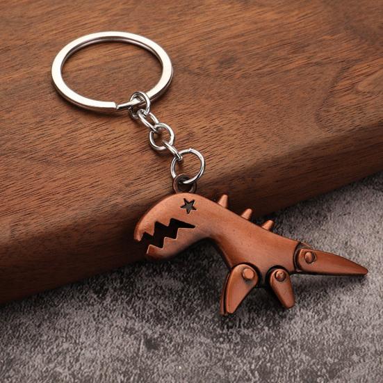Keychain Pendant Dinosaur Shape Lightweight Durable Keychain Portable Creative Fun Keychain for Bags Car Keys