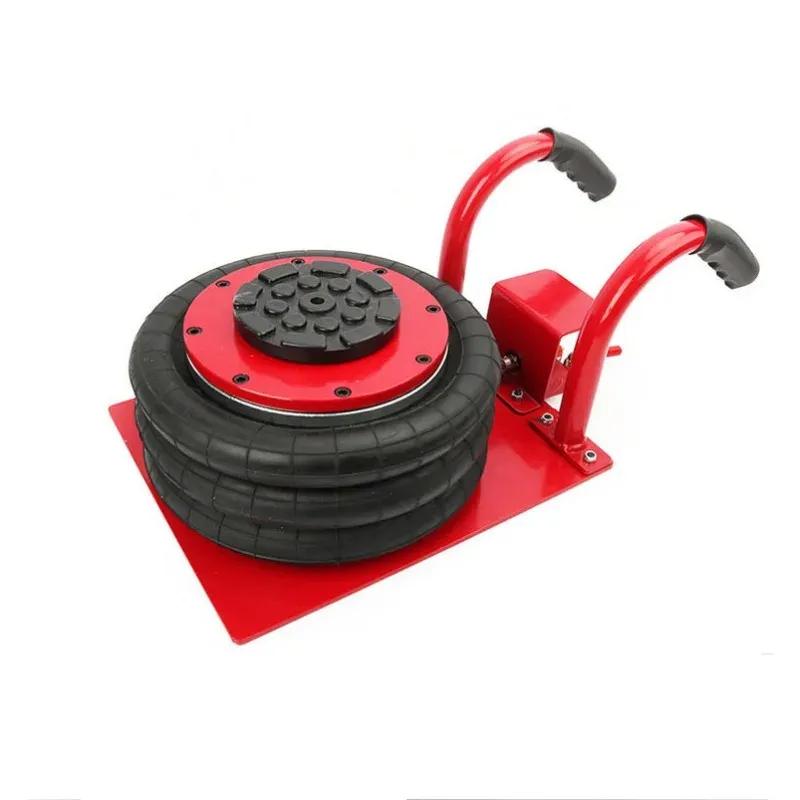 3 Tons Pneumatic Car Jack Triple-bag Air Jack Hand-end Type Car Lifting Equipment Garage Repair Shop Car Jack 15CM-40CM