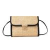 Women's Bag New Fashion Casual Rattan Woven Lock Crossbody Small Square Bag Shoulder Bag