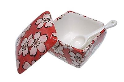 Miyakoodori Condiment Made In with for and ACSWEBSHOP Original Container, Japan, Ceramic, Spoon, Ichimi, Salt, Sansho, Shichimi, Mustard,