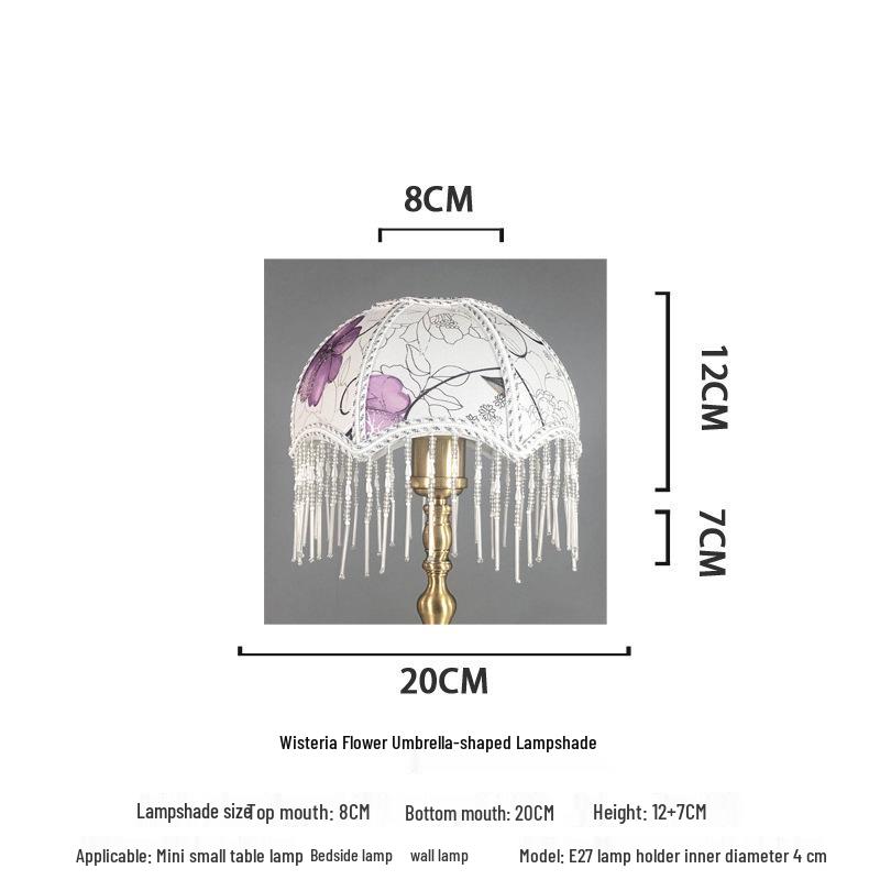 Retro Style Table Lamp with E27 Holder and Lampshade for Bedroom or Bedside