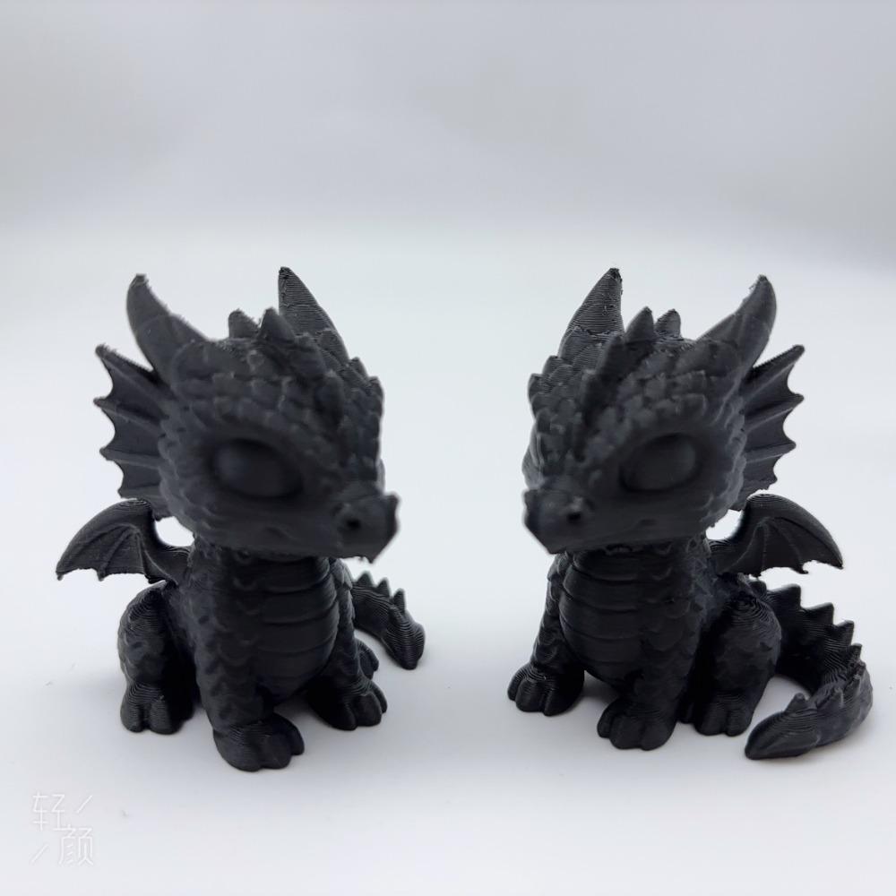Dragon Baby Sculpture, 3D Printed Dragon Cub Statue, Dragon Decorative Ornament, Multifunctional Desktop Decoration