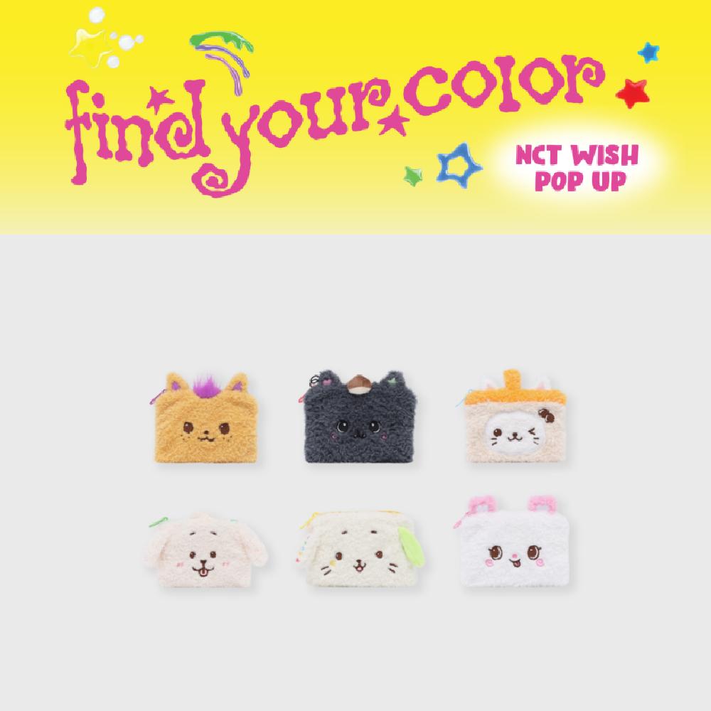 Pre-order 2025 NCT WISH POP-UP Find Your Color Wish Doll Pouch