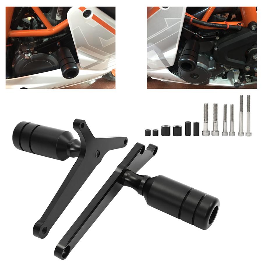 CNC Crash Protectors Frame Slider Kit For KTM RC390 RC200 RC125 2014-2018