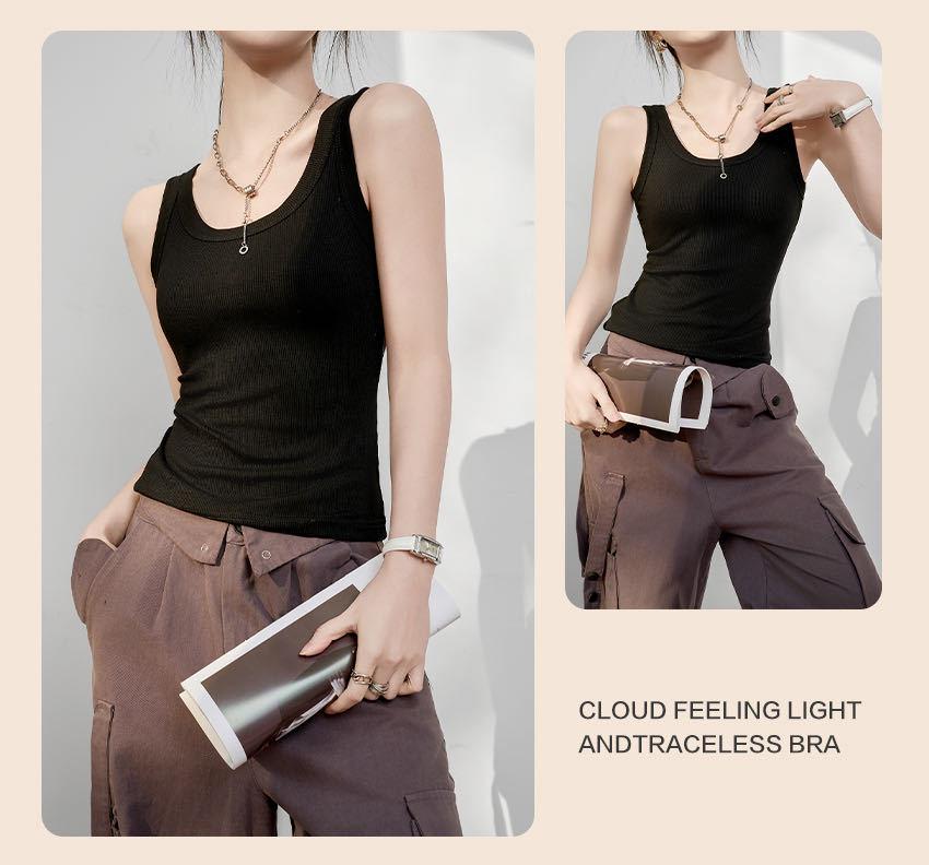 2025 Women's Slim Ice Silk Camisole Vest - Versatile for Layering, Inner, or Outer Wear, Elastic & Sleeveless