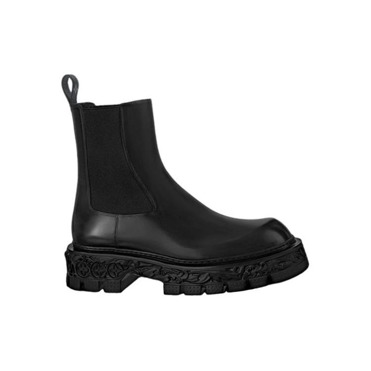 Louis Vuitton Lv Baroque Chelsea Boots 'Black' 1AAZ40